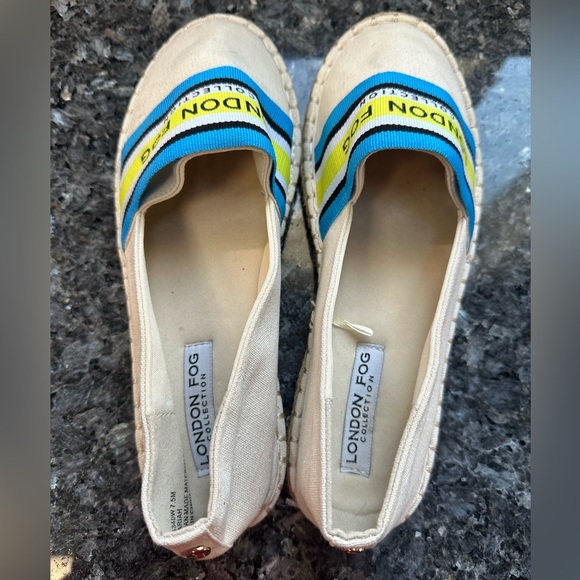 London Fog Collection Kariah Logo Slip On Espadrille Shoes Women’s Size 7.5 - Picture 3 of 10